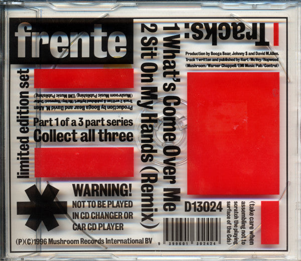 Frente! : What's Come Over Me (CD, Shape, Single, Ltd)