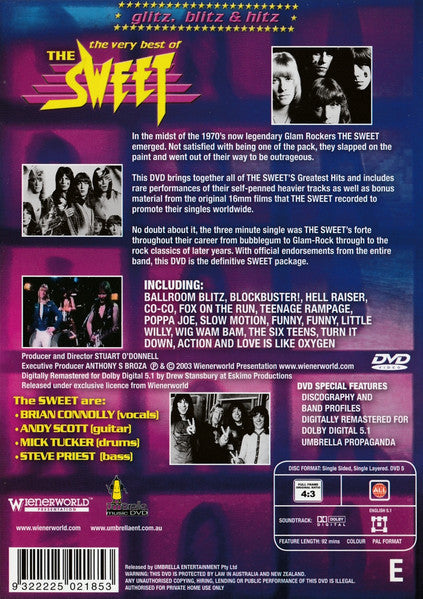 The Sweet : The Very Best Of The Sweet (Glitz, Blitz & Hitz) (DVD-V)