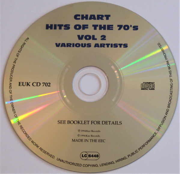 Various : Chart Hits Of The Seventies Volume 2 (CD, Comp)