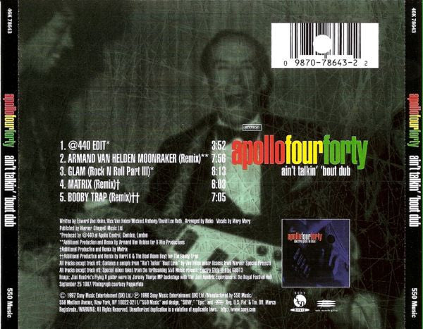 Apollo 440 : Ain't Talkin' 'Bout Dub (CD, Maxi)