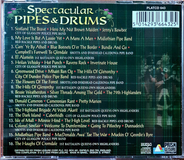 Various : Spectacular Pipes & Drums (CD, Comp)