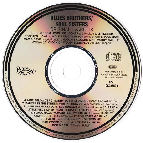 Various : Blues Brothers/Soul Sisters (2xCD, Comp)