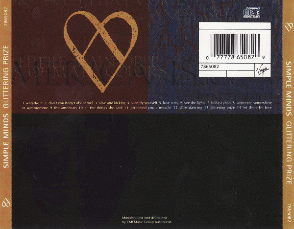 Simple Minds : Glittering Prize 81/92 (CD, Comp, D.A)