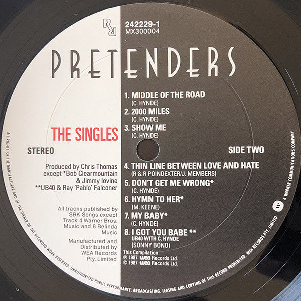 Pretenders* : The Singles (LP, Comp)
