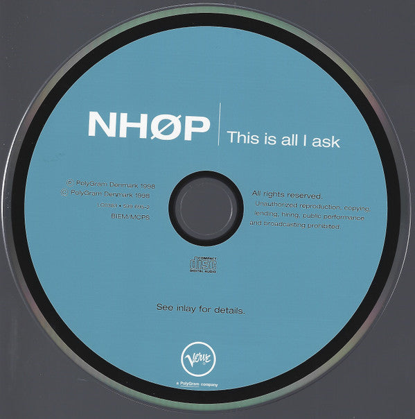 NHØP* : This Is All I Ask (CD, Album, PMD)