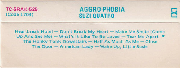 Suzi Quatro : Aggro-Phobia (Cass, Album)