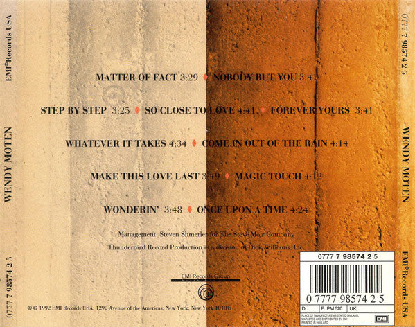 Wendy Moten : Wendy Moten (CD, Album)