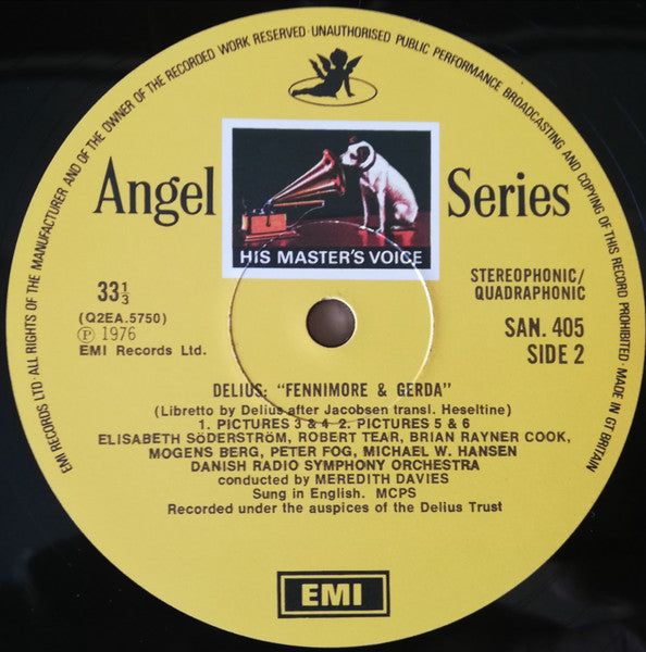 Frederick Delius, Elisabeth Söderström, Robert Tear, Meredith Davies, Danish Radio Symphony Orchestra* & Chorus* : Fennimore And Gerda (2xLP, Quad + Box)