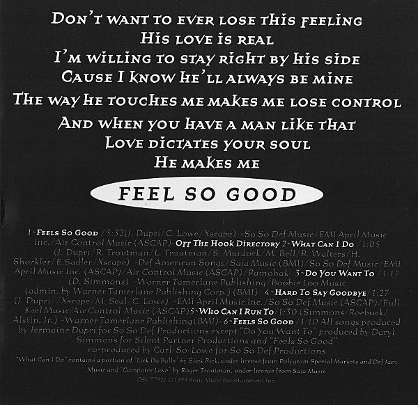 Xscape : Feels So Good (CD, Single, Promo)