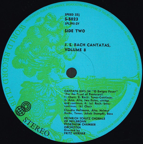Johann Sebastian Bach : The Great Cantatas, Volume 8 (LP, Album, Club, RE)