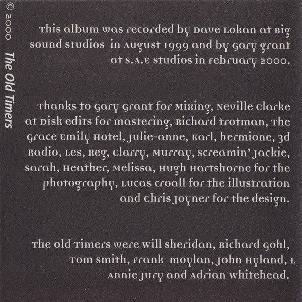 The Old Timers (6) : In My Day (CDr, Album)