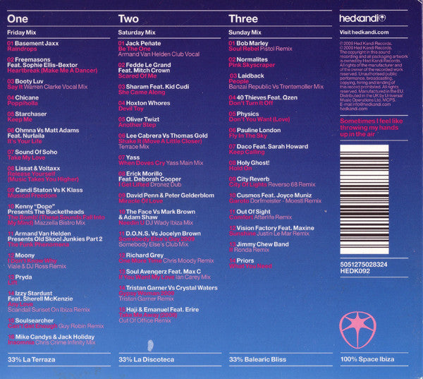 Various : Hed Kandi The Mix: Summer 2009 (2xCD, Comp, Mixed + CD, Comp)