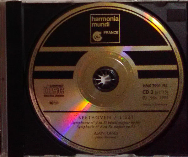 Beethoven* / Liszt* – Alain Planès : Symphonies N° 4 & N° 8 (CD, Album, RE)