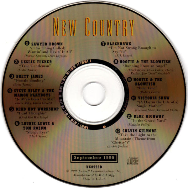 Various : New Country • September 1995 (CD, Comp)