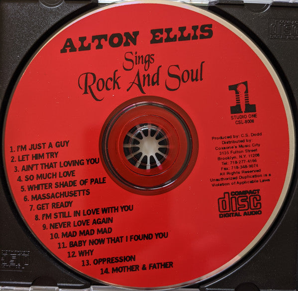 Alton Ellis : Sings Rock And Soul (CD, Album, RE)