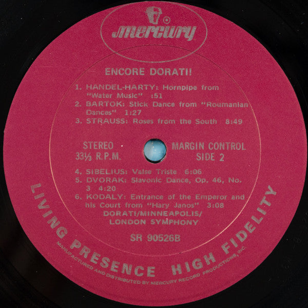 Antal Dorati : Encore Dorati (LP, Comp)