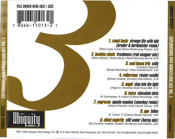Various : Explorations Into Dancefloor Jazz 3 (CD, Comp)