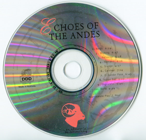 Ciro Hurtado : Echoes Of The Andes (CD, Album)