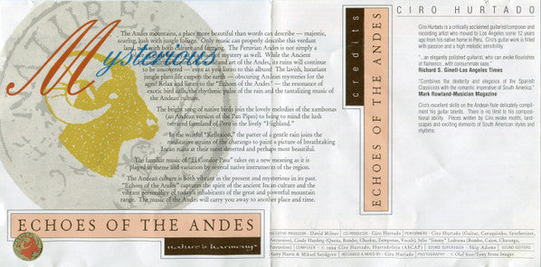 Ciro Hurtado : Echoes Of The Andes (CD, Album)