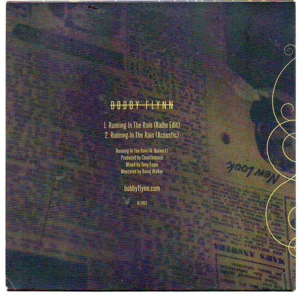 Bobby Flynn : Running In The Rain (CD, Single)