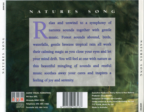 Clive Lendich : Natures Song (CD, Album)