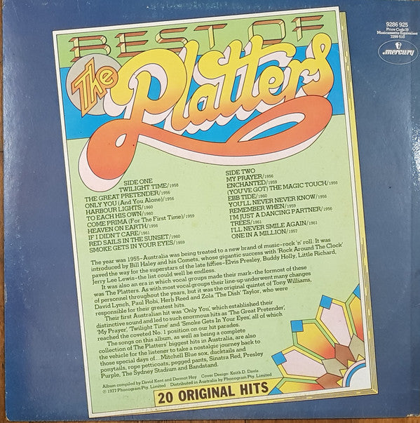 The Platters : Best Of The Platters (LP, Album, Comp)