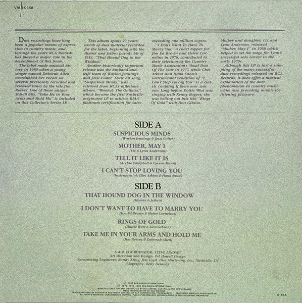 Various : Collector's Series Various: Duets (LP, Comp)