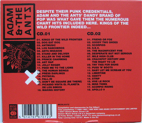 Adam And The Ants : Dandy Highwaymen: The Best Of (2xCD, Comp)