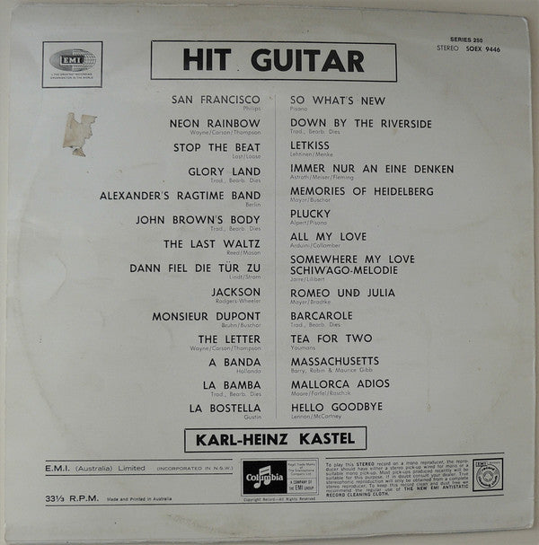 Karl-Heinz Kastel* : Hit Guitar (LP, Album, 1st)