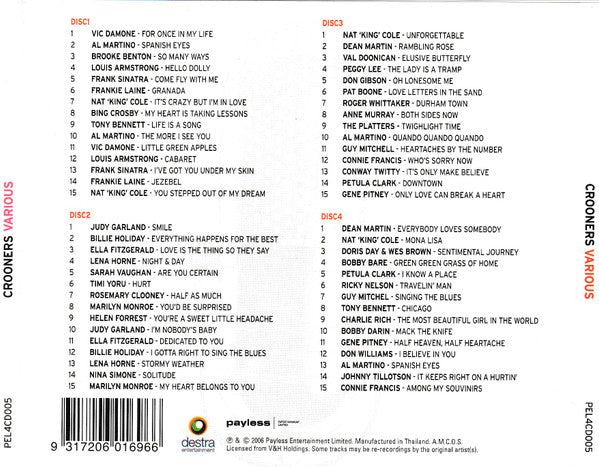 Various : Crooners (4xCD, Comp)