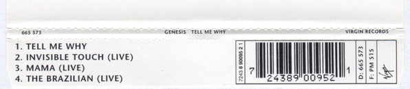 Genesis : Tell Me Why (CD, Maxi)