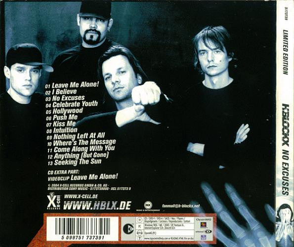 H-Blockx : No Excuses (CD, Album, Copy Prot., Enh, Ltd, Dig)