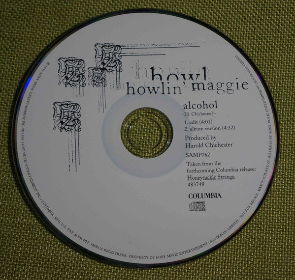 Howlin' Maggie : Alcohol (CD, Single)