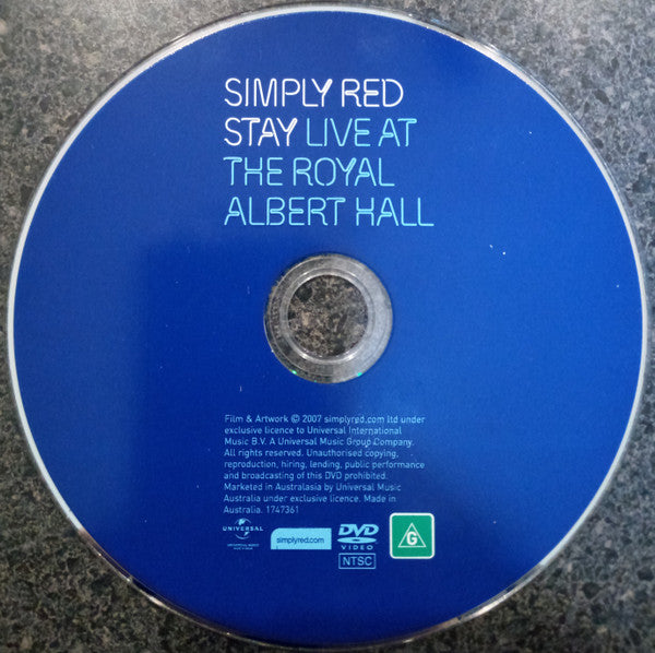 Buy Simply Red : Stay Live At The Royal Albert Hall (DVD-V, NTSC