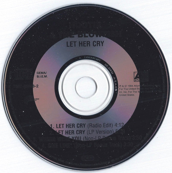 Hootie & The Blowfish : Let Her Cry (CD, Maxi)