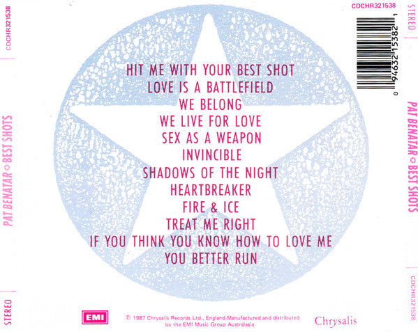 Pat Benatar : Best Shots (CD, Comp, RE)