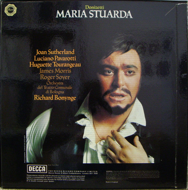 Donizetti* - Joan Sutherland, Luciano Pavarotti, Huguette Tourangeau, James Morris (5), Roger Soyer, Orchestra Del Teatro Comunale Di Bologna, Richard Bonynge : Maria Stuarda (3xLP, Album + Box)