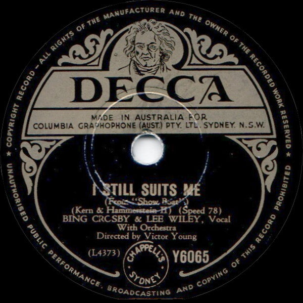 Bing Crosby And Lee Wiley / Bing Crosby : I Still Suits Me / We'll Gather Lilacs (Shellac, 10")