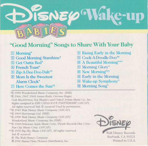 Various : Disney Babies Wake-Up (CD, Album)