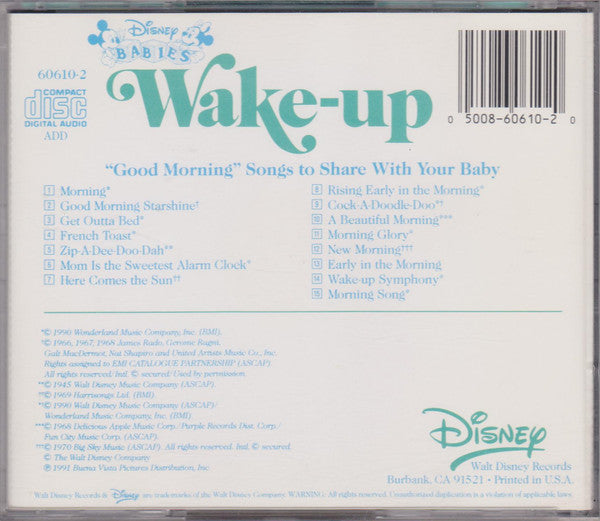 Various : Disney Babies Wake-Up (CD, Album)