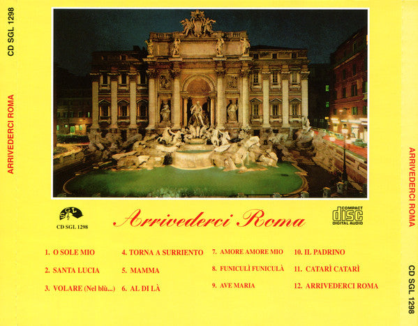 Unknown Artist : Arrivederci Roma (CD)