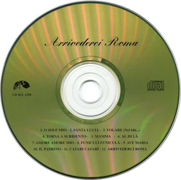 Unknown Artist : Arrivederci Roma (CD)