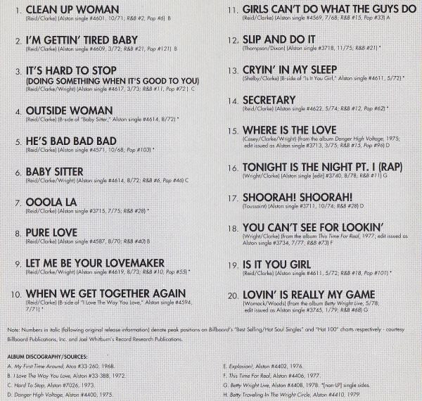 Betty Wright : The Best Of Betty Wright (CD, Comp)