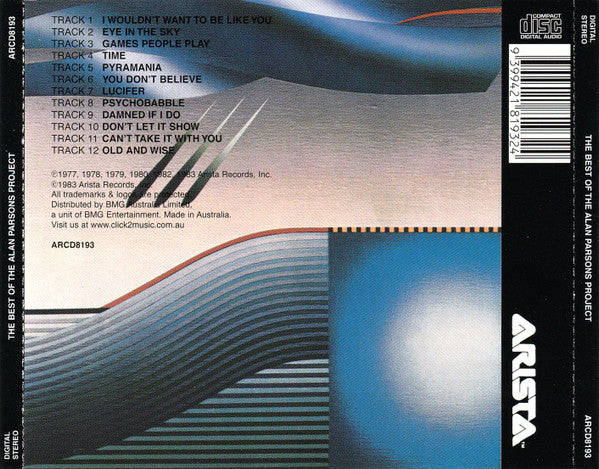 The Alan Parsons Project : The Best Of The Alan Parsons Project (CD, Comp, RM, RP, PMI)