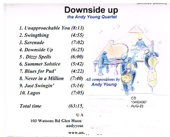 Andy Young Quartet : Downside Up (CD, Album)