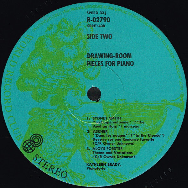 Kathleen Brady : Drawing-Room Pieces For Piano (LP, Album, Club, RE)