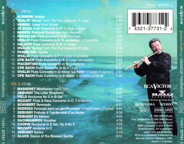 James Galway : Classical Meditations (2xCD, Comp)