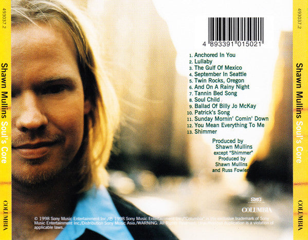 Shawn Mullins : Soul's Core (CD, Album)