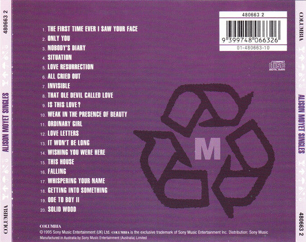 Alison Moyet : Singles (CD, Comp)