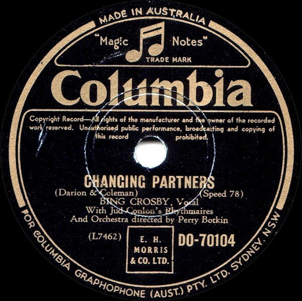 Bing Crosby With The Cass County Boys / Bing Crosby With The Jud Conlon Rhythmaires : Y'all Come / Changing Partners (Shellac, 10")